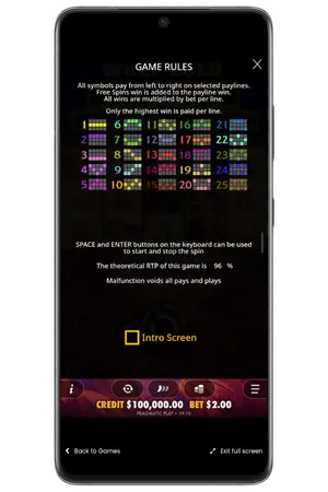 Betaallijnen in het spel Wolf Gold